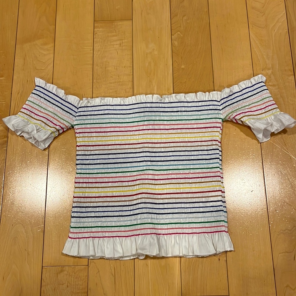 Women’s Aqua off the shoulder top